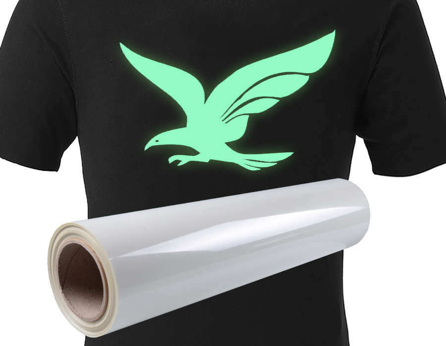 Glow in dark heat transfer vinyl